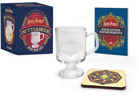 Running Press Harry Potter Butterbeer Mini Mug Set with 48-Page Guide