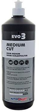 Autosmart Evo 3 Medium Cut Renovation Compound Scratch Remover Polish for Cars - 1 Litre