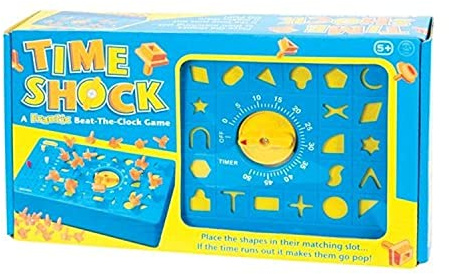 Tobar Time Shock Game - Frantic Clockwork Shape Sorting Game for 5+ Years, Plastic, Mixed Colors