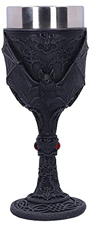Nemesis Now Dark Fang Goblet Black Removable Stainless Steel Insert 18.5cm