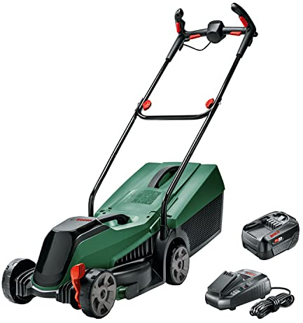 Bosch Home and Garden Rasaerba a batteria CityMower 18V-32-300 (18 Volt, 1 batteria, larghezza di taglio: 32 cm, rasa fino a 300 m², in confezione di cartone)