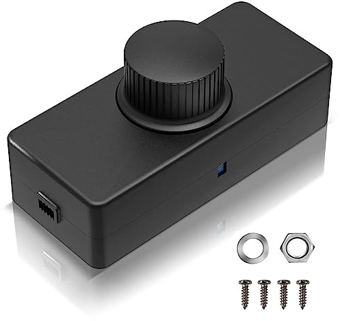 VIPMOON Variateur de Lumiere Led, Bouton intelligent Interrupteurs et Variateurs d'intensité, 220-240V / 50HZ 3-100 W, Variateur pour Lampes Led Rotatif Réglable Silencieux