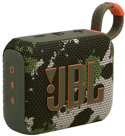 JBL Go 4 Altavoz Ultraportátil Bluetooth 5.3 Resistente al Agua y Polvo IP67 Camuflaje 4.2W RMS 7h Autonomía
