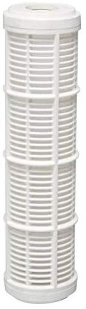 AQUAWATER - 104986 - Cartouche de filtration Nylon lavable 50µ - Pour bol de taille standard 10", pour filtrer les impuretés de l'eau de la maison - Durée de la cartouche : 12 mois