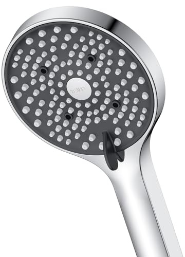 YEAUPE Pommeau de douche haute pression – Pommeau douche anti-calcaire avec 6 modes, économie d'eau, chromés