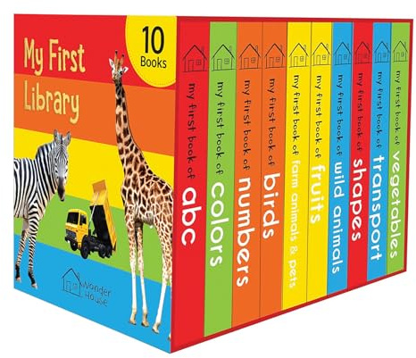 My First Library: Boxset of 10 Board Books for Kids: Boxset for Kids (Pack-1) (Early Learning)