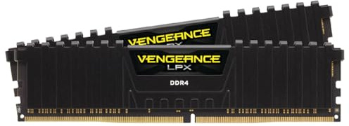 Corsair VENGEANCE LPX DDR4 RAM 32GB (2x16GB) 3200MHz CL16 Intel XMP 2.0 Memoria per computer - Nero (CMK32GX4M2E3200C16)