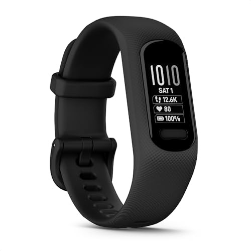 Garmin vívosmart 5, smart health & fitness activity tracker with touchscreen, Large, Black