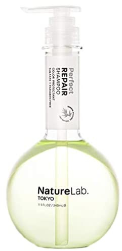 NatureLab Tokyo Perfect Repair Shampoo - 11.5 fl oz (340 ml) - Moisturizing Damaged Hair Treatment with Keratin and Argan Oil