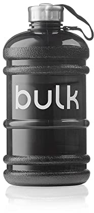 Bulk Half Gallon Water Bottle, Gunmetal Black, 2.2 Litre