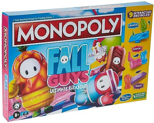 Hasbro Monopoly Fall Guys Ultimate Knockout Edition Board Game - Multi-colour, One Size