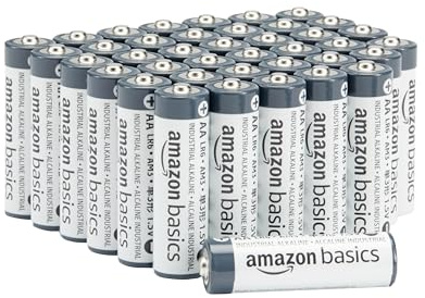 Amazon Basics 40-Pack AA Alkaline Industrial Batteries, 1.5 Volt, 5-Year Shelf Life