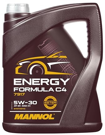 MANNOL 5L 5W-30 Energy Formula C4 Fully Synthetic Engine Oil MB 226.51 RN0720 API SN ACEA C4