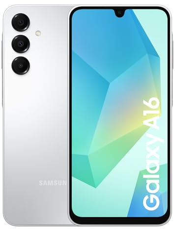 Samsung Galaxy A16 4G Android Smartphone, Super Amoled 6.7" Screen, Multiple Cameras, 128GB Storage, Light Grey, 3 Year Manufacturer Extended Warranty (UK Version)