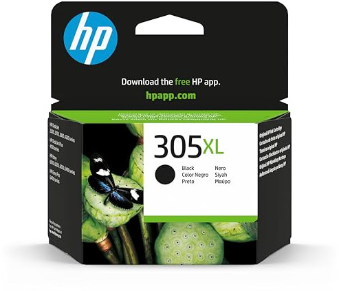 HP 3YM62AE 305XL High Yield Original Ink Cartridge, Black, (Pack of 1) Packaging may vary