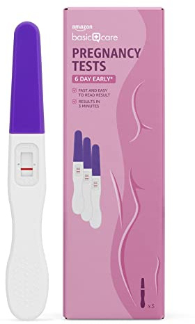 Amazon Basic Care 6 Day Early Pregnancy Tests (Pack of 3 Tests)