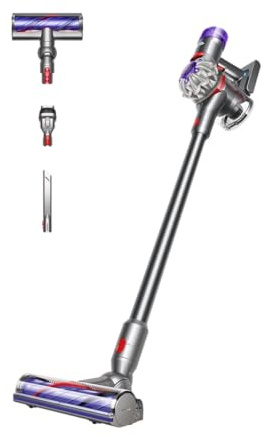 Dyson V8 Advanced Cordless Vacuum Cleaner, 130 AW, up to 40 min runtime, De-tangling Motorbar, removes Pet hair, cordless handheld