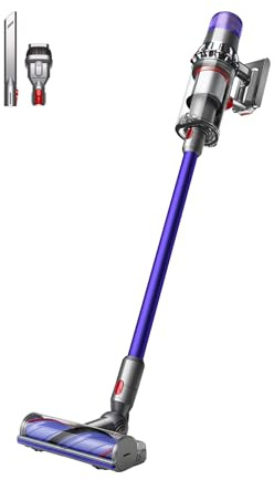 Dyson V11 Advanced Cordless Vacuum Cleaner - Nickel/Purple, 200 AW Suction, Up to 60 Minutes Runtime, Hair De-tangling