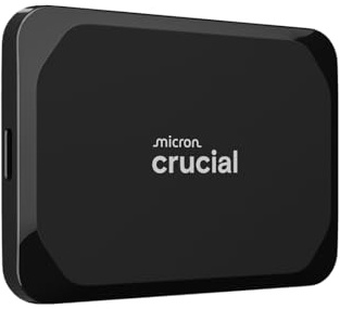 Crucial X9 1TB Portable External SSD - Up to 1050MB/s, External Solid State Drive, Works with PC, Mac, PlayStation and Xbox, USB-C 3.2 - CT1000X9SSD902