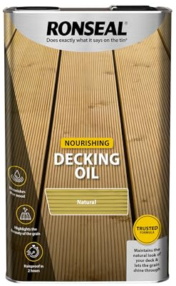 Ronseal Decking Oil Natural Clear 5 Litre