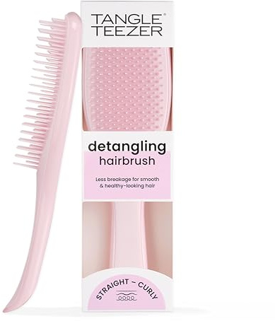 Tangle Teezer Ultimate Detangler Hairbrush - For Wet & Dry Hair - Detangling Brush for All Hair Types - Two-Tiered Teeth Reduce Breakage & Eliminate Knots - Millennial Pink