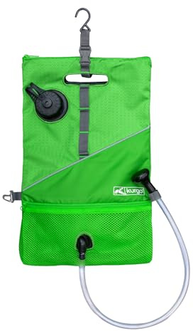 Kurgo Go Shower Bag Douche Portable pour Chien 6L Vert Gazon