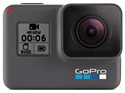 GoPro HERO6 Black Action Camera - 4K60 Video, Touch Display, Waterproof, Black, 3 cm