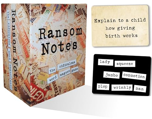 Ransom Notes - The Ridiculous Word Magnet Party Game, 3+ Players