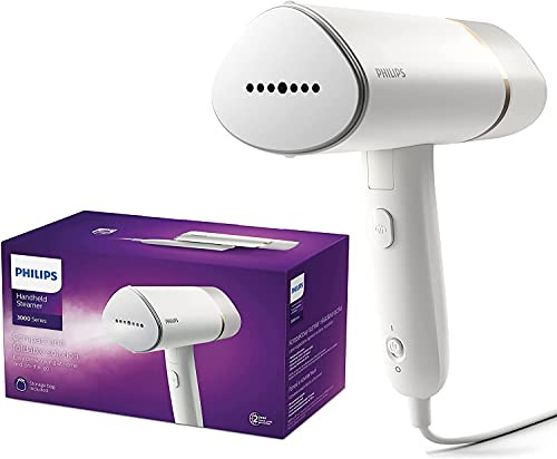 Philips 3000 Series Handheld Clothes Steamer STH3020/16 - White, 1000W, 20g/min Steam, 30s Heat-up