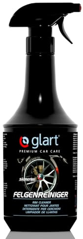 Glart 451FR Premium Detergente per cerchi auto 1.000 ml, per leghe verniciate, opache, acciaio e cromo, 100% senza acidi, con indicatore di cura
