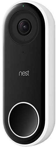 Google Nest Hello Video Doorbell (Wired) - Black, 3 MP, HD Video, 160-degree Viewing Angle, Night Vision