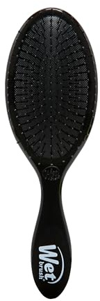 WetBrush Original Detangler Hair Brush with Ultra Soft Intelliflex Bristles to Gently Separate Knots With Ease, Wet Brush Detangler Is Gentle on Hair, For All Hair Types, Black