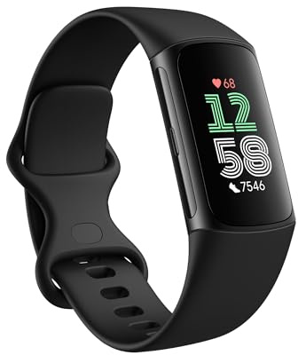 Fitbit Charge 6 Noir - Bracelet Connecté AMOLED, GPS, NFC, 7 Jours d'Autonomie, Google Wallet, Maps, YouTube Music