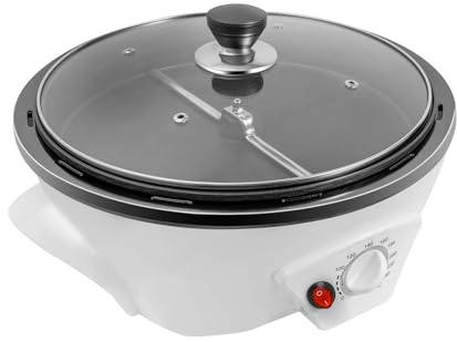 Machine à torréfaction à café, rôtissage électrique, plage de température réglable de 0 à 240 °C, 500 g, torréfacteur multifonction pour grains de café, noix, pop-corn