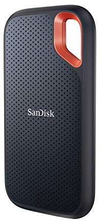 SANDISK Extreme Portable SSD 1TB (up to 1050 MB/s read, 1,000MB/s write, NVMe SSD, USB-C, External Solid State Drive, IP65 rated for dust and water resistance, Updated Firmware) Black