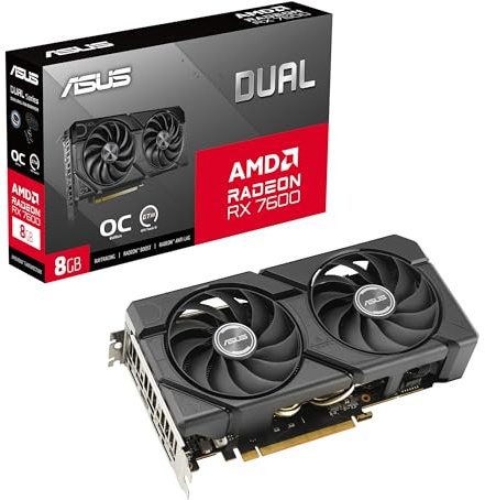 Carte Graphique ASUS Dual Radeon RX 7600 EVO OC Edition 8 Go GDDR6