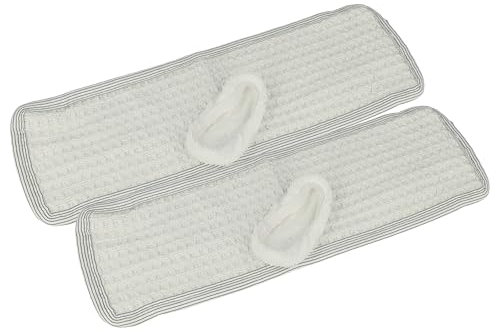 Vhbw 4x Panni Compatibili con Dirt Devil Vaporex M385-4, M385-5 Scopa a Vapore - 2x Fodera in Cotone, 2x Panno per Pavimenti, Bianco