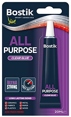 Bostik All-Purpose Adhesive Clear - 20ml - Minor Household Repairs – Long-Lasting Bond – Ultra Strong Fast-Setting Glue