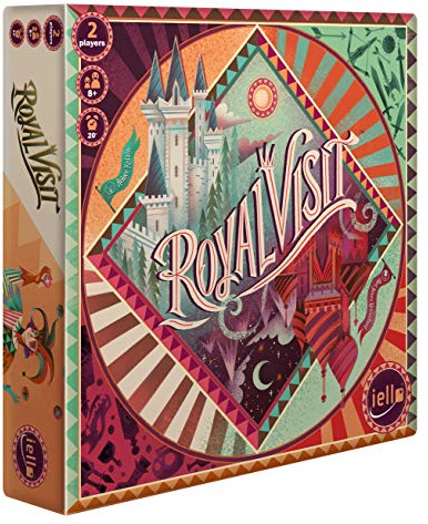 IELLO Royal Visit Strategy Board Game for 2 Players, Ages 8+, Multicoloured