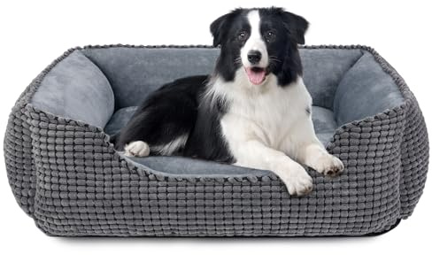 JOEJOY Cuccia Cane Interno, Cuccia per Cani Taglia Grande e Media, Cuscino per Cani Lavabile, Letto Cane Morbido Confortevole, 76x61x23cm