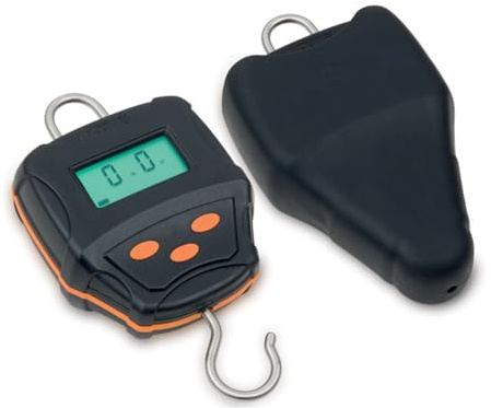 Fox Digital Fishing Scales 60kg (132lb) with Protective Case - Black/Orange