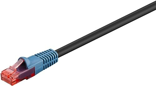 Goobay 94394 Cavo di Rete Cat 6 U/UTP 40m Nero per Esterni