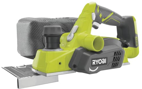 Ryobi R18PL-0 ONE+ 18V Cordless Planer - Hyper Green, 82mm Planing Width, 1.6mm Max Cutting Depth