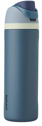 Owala FreeSip Insulated Stainless Steel Water Bottle with Straw for Sports and Travel, Leak Proof, BPA-Free, 710ml, Denim