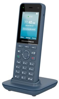 Grandstream WP826 Wireless Wi-FI IP Phone with Built-in Wi-Fi 6802.11a/b/g/n/AC/AX and 12 Hours Talk Time.