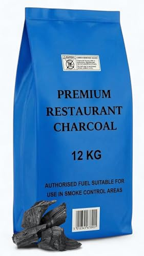 Log-Barn restaurant grade cooking lumpwood charcoal 12kg bag, perfect for charcoal BBQ's, large chunks for longer burning barbecues