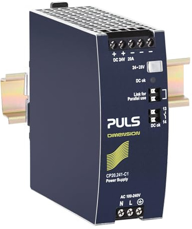 PULS CP20.241 DIN Rail Mount Power Supply 24-48V DC 20A 480W