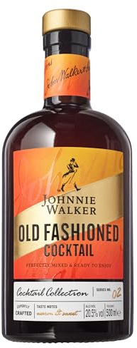 Johnnie Walker Old Fashioned Cocktail 50cl - Ready to Drink Whisky Infused with Orange Notes
