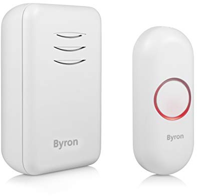 Byron Wireless Portable Doorbell Set - 150 m Range - 16 Melodies - DBY-22311