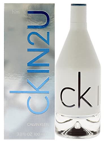 CALVIN KLEIN CKIN2U For Him - Eau de Toilette For Men - Aromatic Fragrance With Notes Of Tangelo, Pimiento, Cool Musks - Medium Longevity - Spray 3.3oz